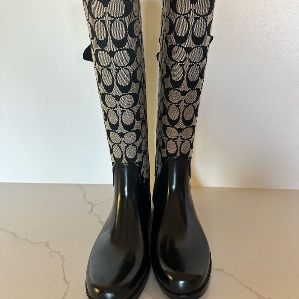 Coach Black and Gray Women's Boots - Picture 2 of 7